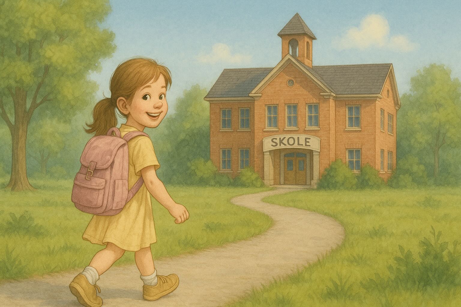 Lisa gikk til skolen