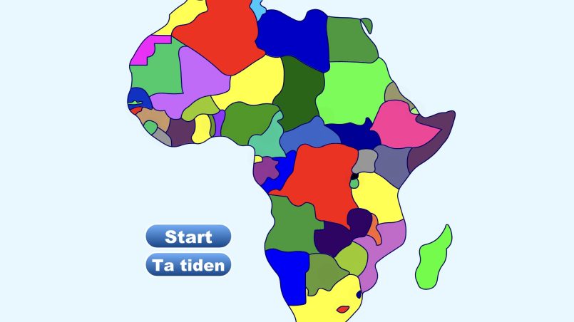 kart over afrika
