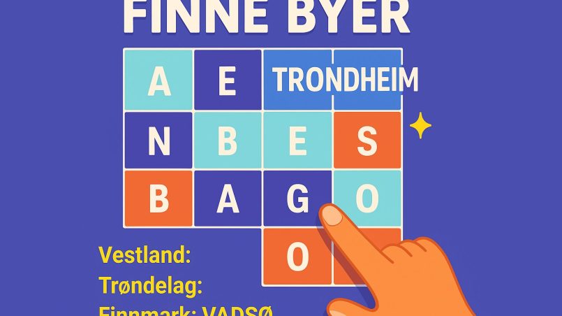 rutenett med bokstaver i