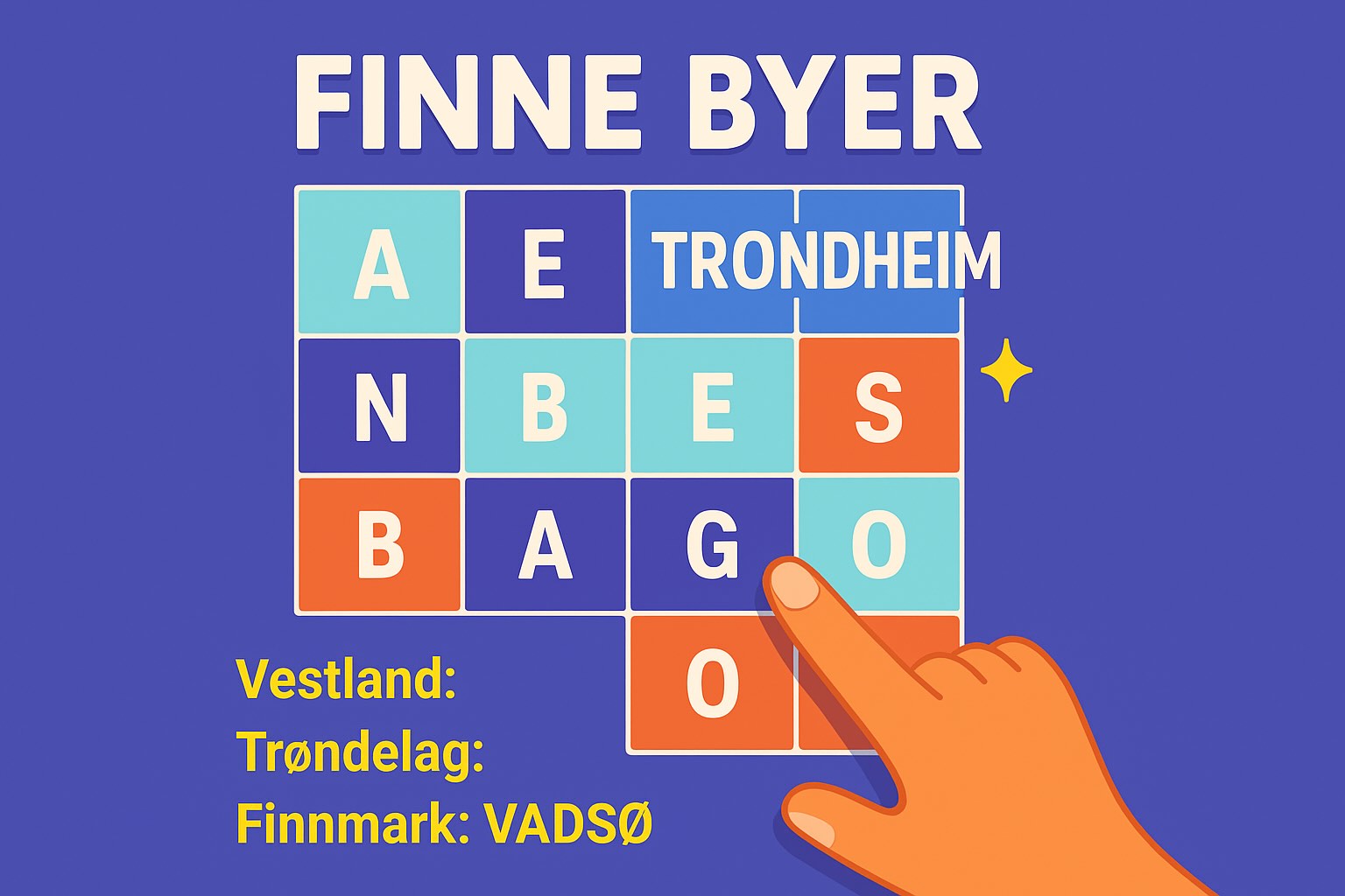 rutenett med bokstaver i