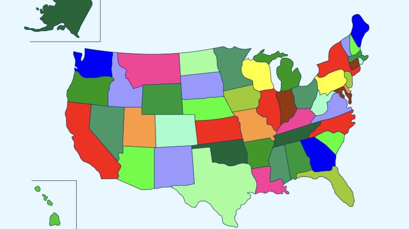 Kart over USA